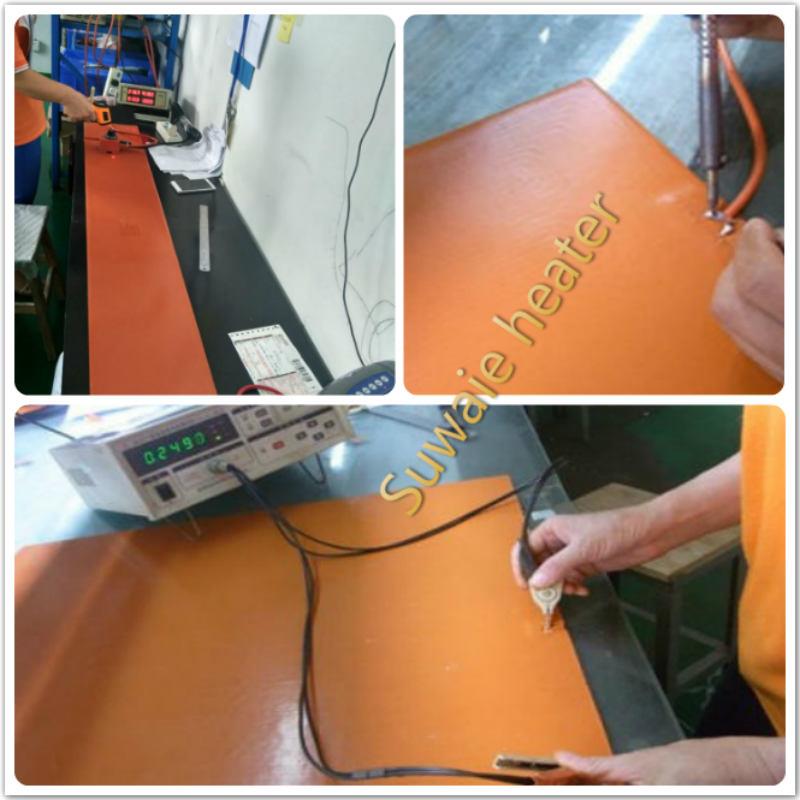 Calentador de caucho de silicona con prueba de termostato1 Silicone Rubber Heater With Thermostat test1