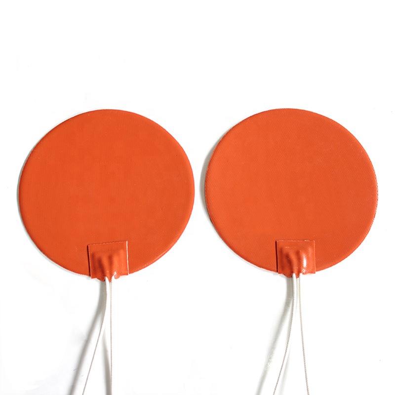 Fabricante de calentadores de caucho de silicona flexibles redondos de cama calefactora de silicona Silicone Heating Bed Round Flexible Silicone Rubber Heater manufacturer